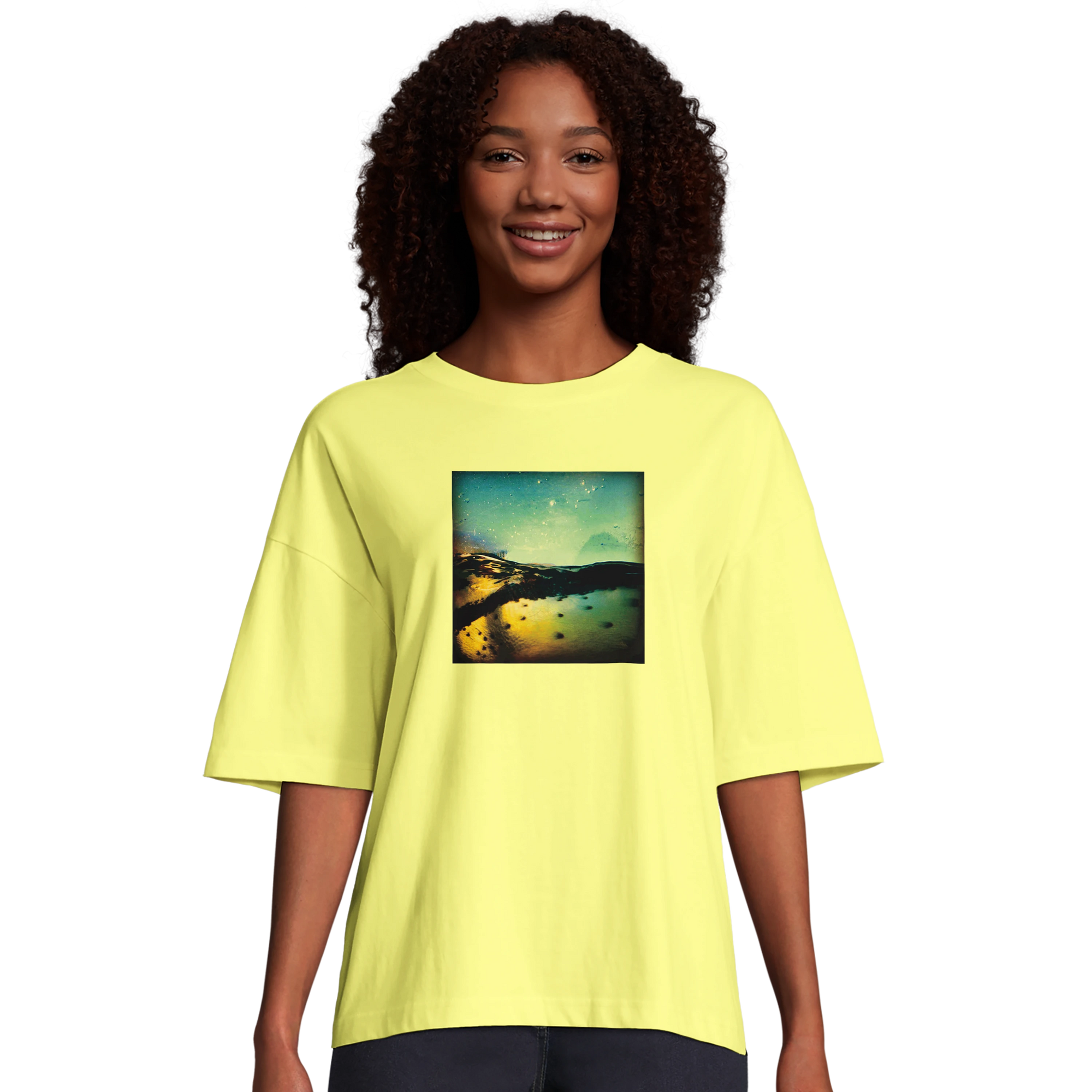 Harmonious - "Underwater Flight" T-shirt Light Yellow 4