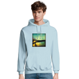 Harmonious - "Underwater Flight" Hoodie creamy blue 3
