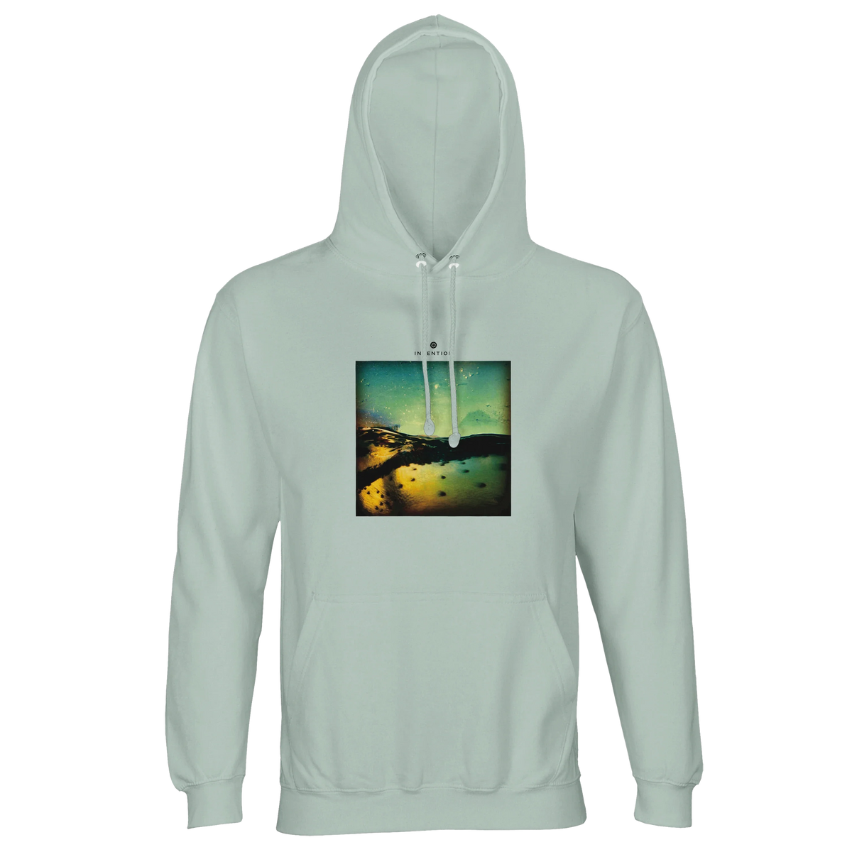 Harmonious - "Underwater Flight" Hoodie creamy green 1