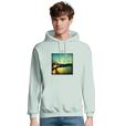 Harmonious - "Underwater Flight" Hoodie creamy green 3