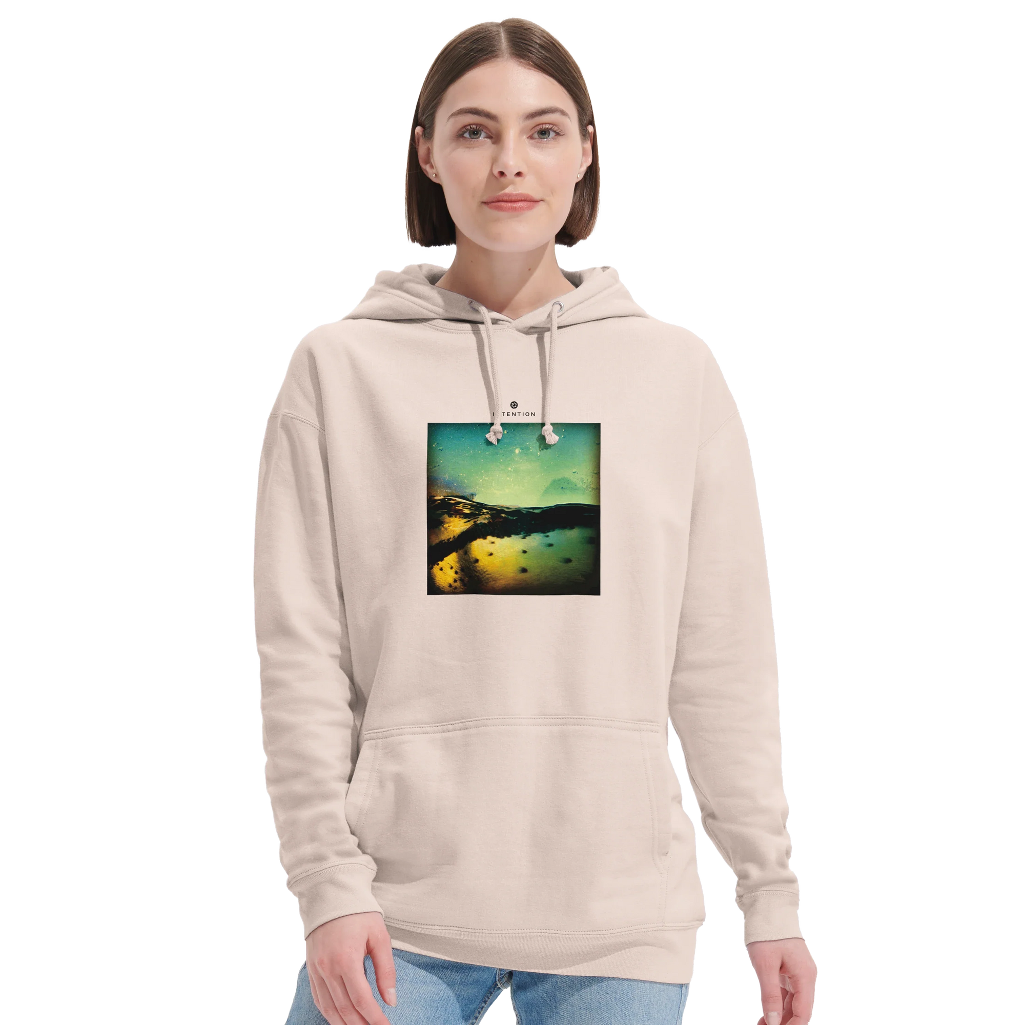 Harmonious - "Underwater Flight" Hoodie creamy pink 5