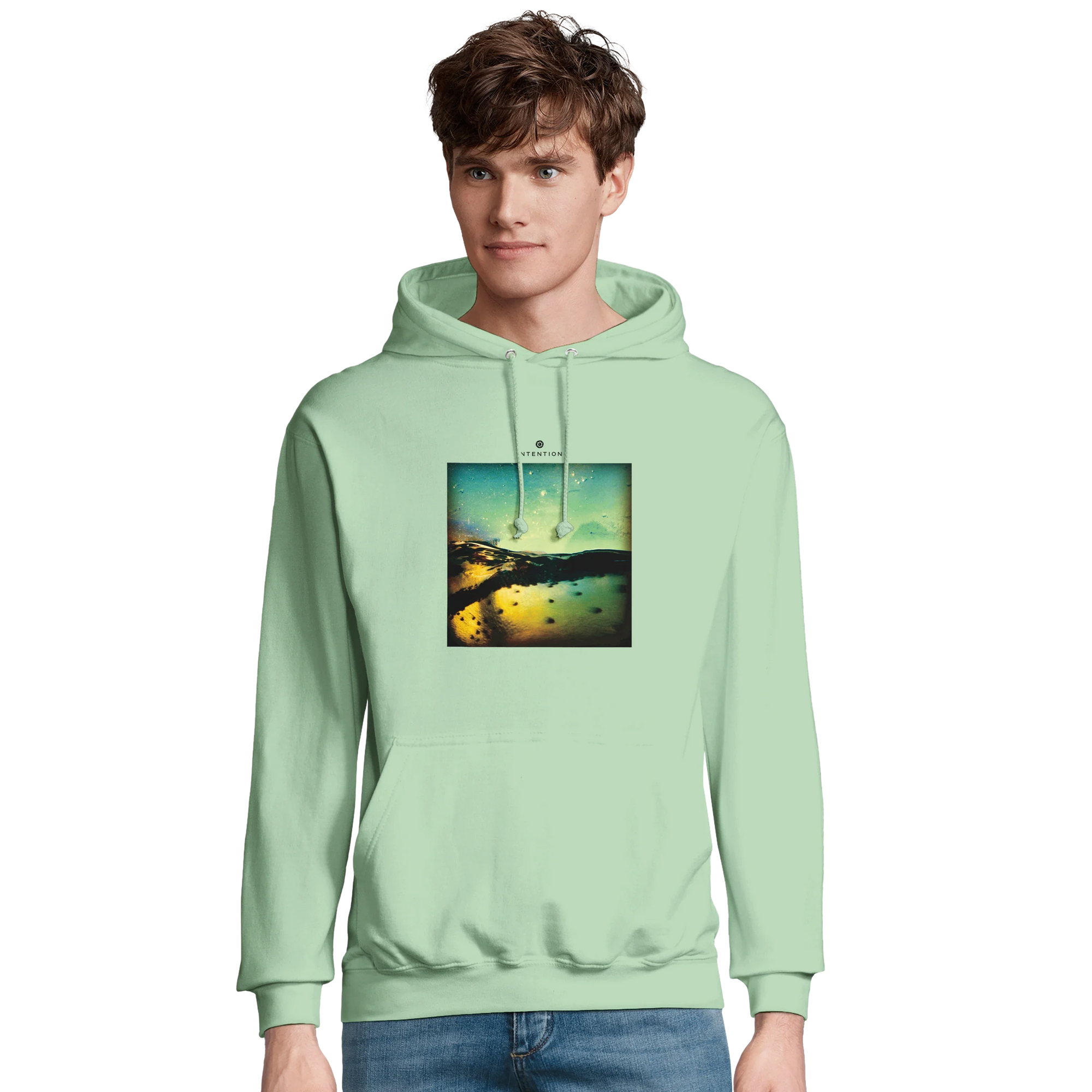 Harmonious - "Underwater Flight" Hoodie frozen green 3