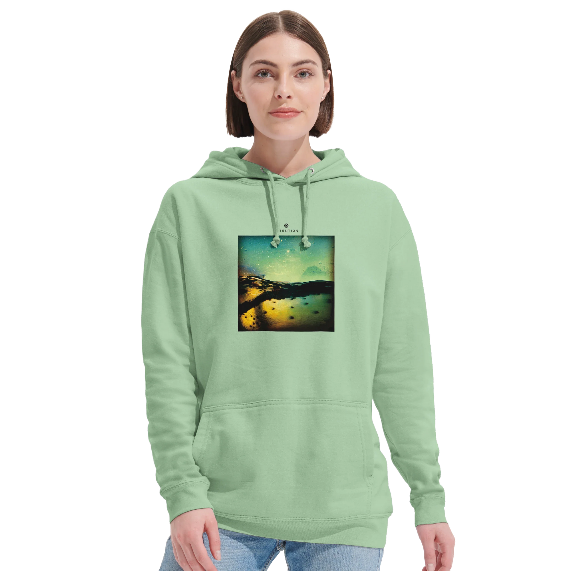 Harmonious - "Underwater Flight" Hoodie frozen green 5