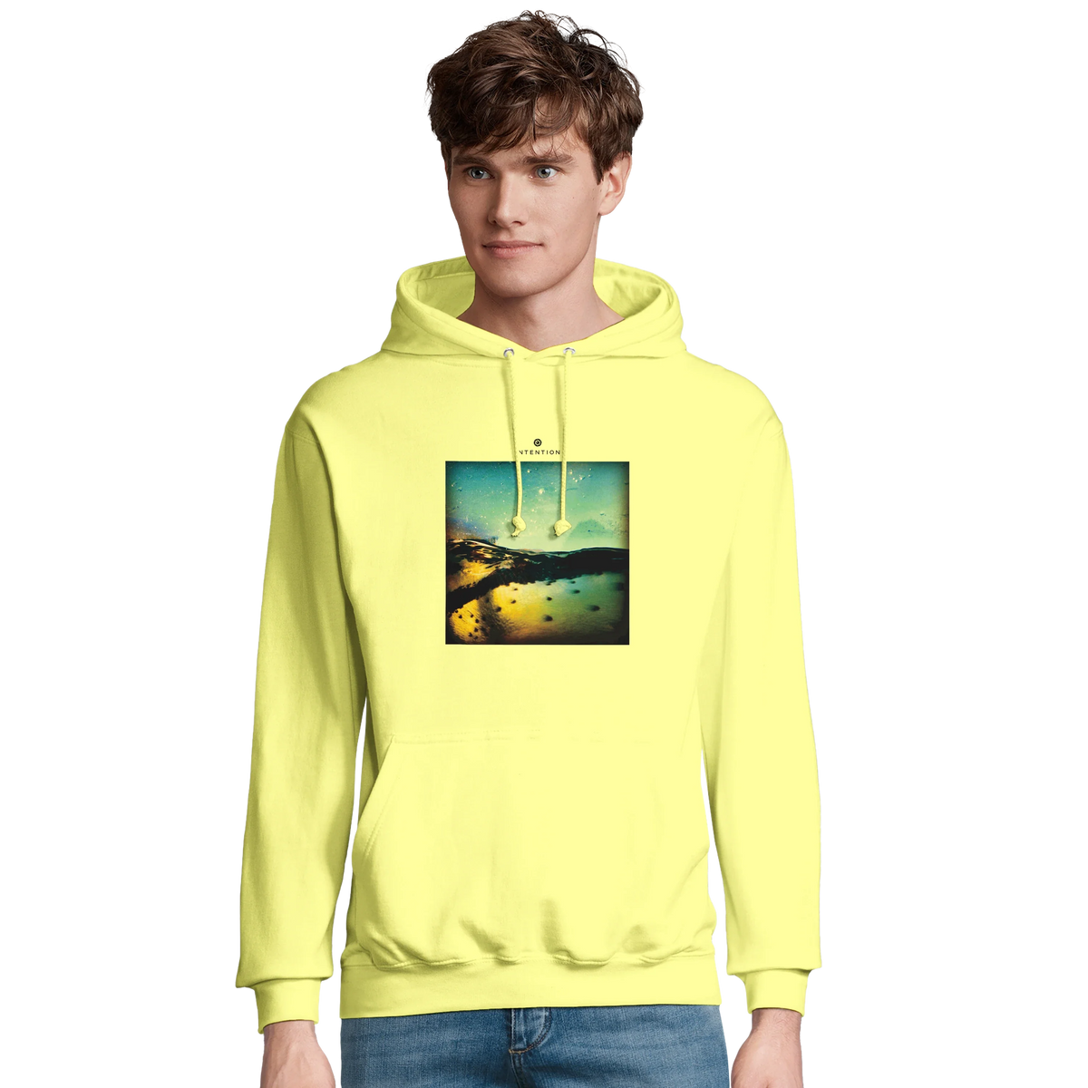 Harmonious - "Underwater Flight" Hoodie Light Yellow 3