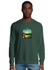 Harmonious - "Underwater Flight" Sweatshirt Bottle Green XS 36