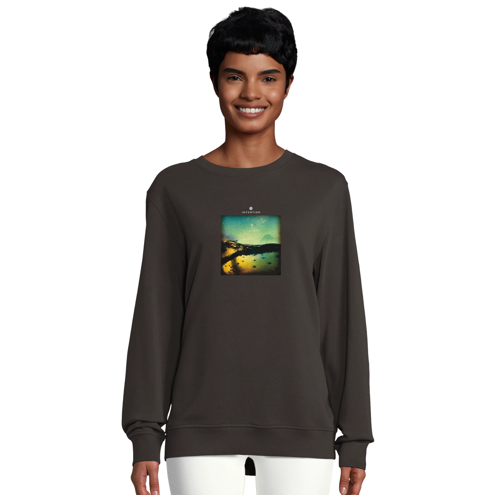 Harmonious - "Underwater Flight" Sweatshirt deep charcoal grey XS 32