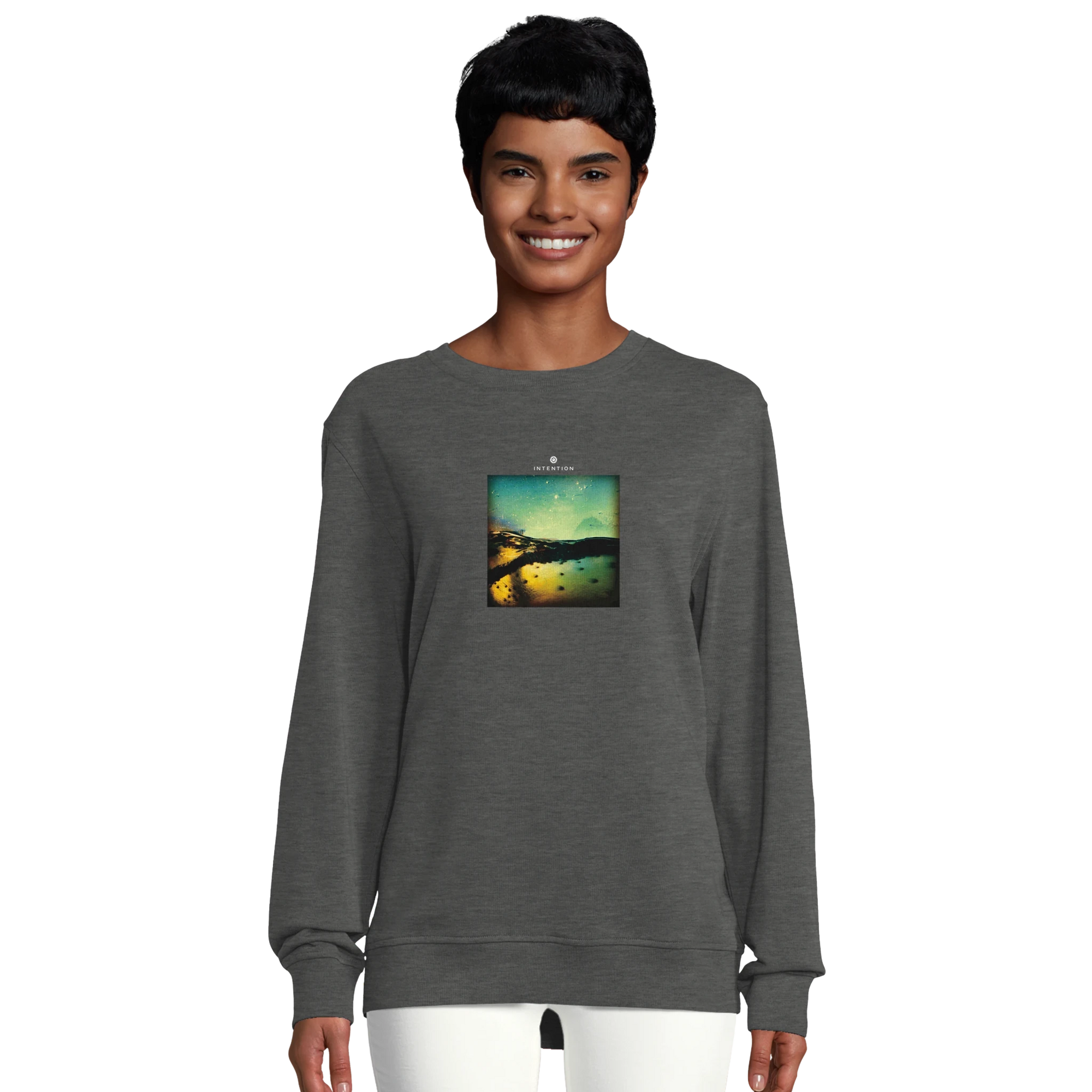 Harmonious - "Underwater Flight" Sweatshirt Grey Melange XS 20