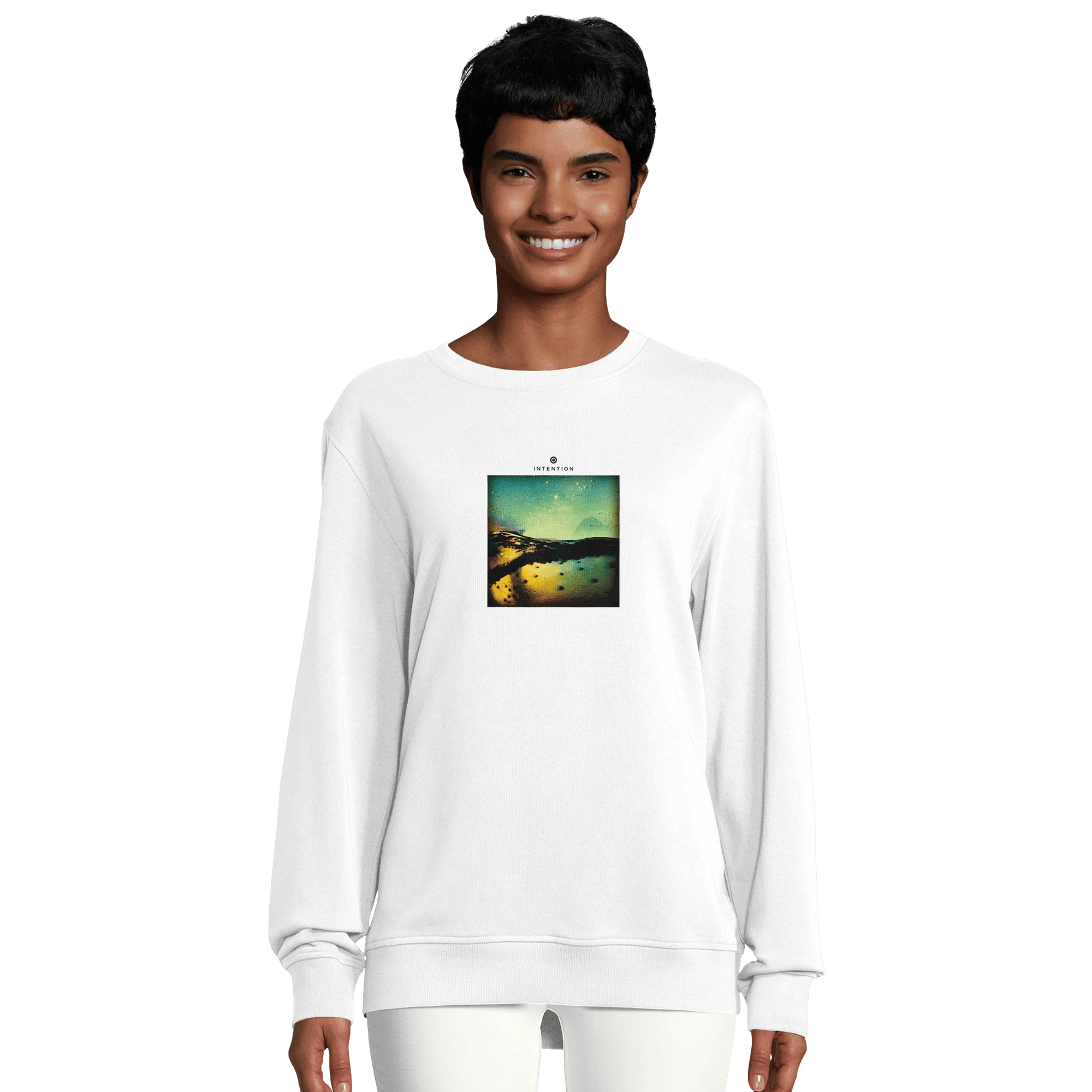 Harmonious - "Underwater Flight" Sweatshirt White XS 8