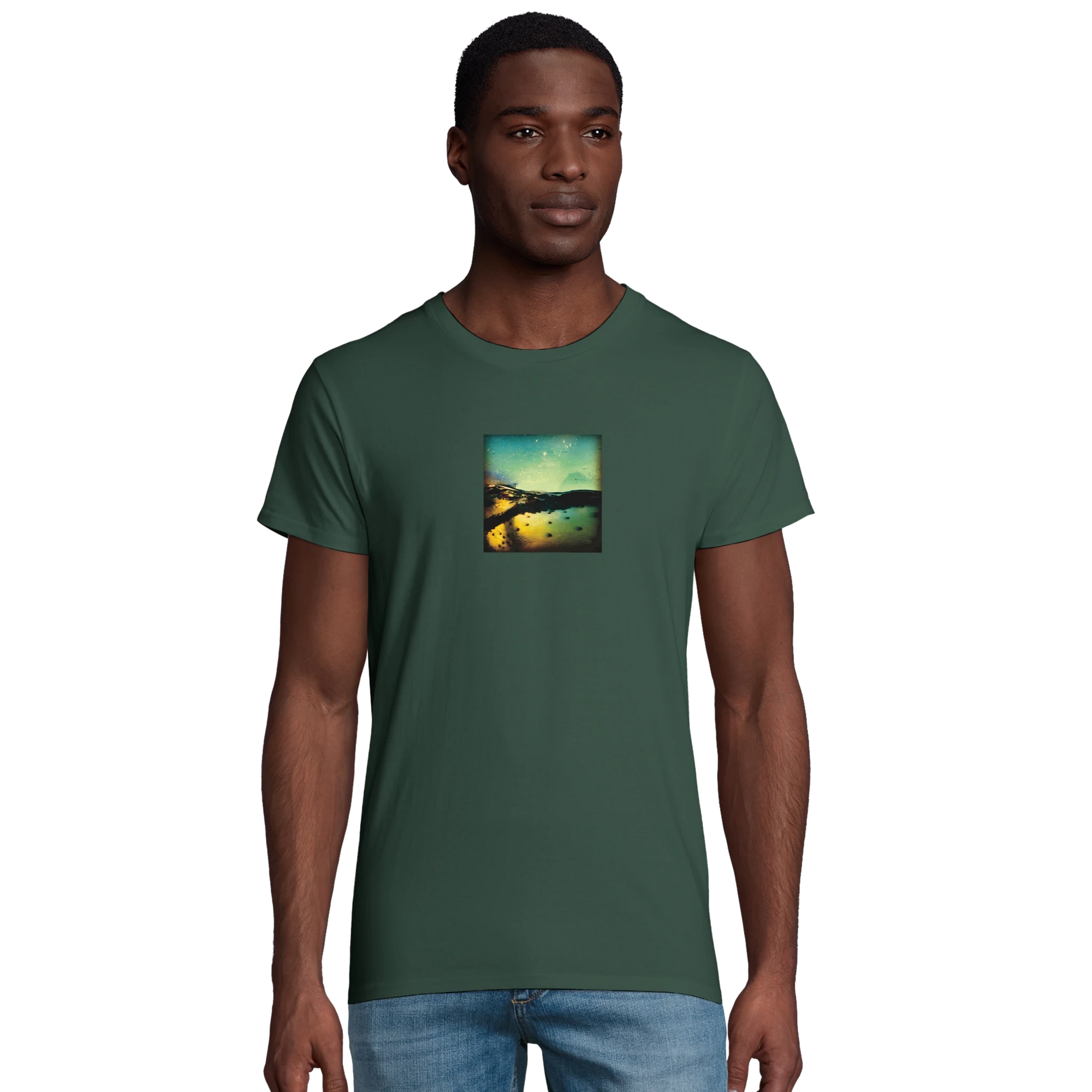 Harmonious  T-shirt  «Underwater Flight »Bottle Green 8