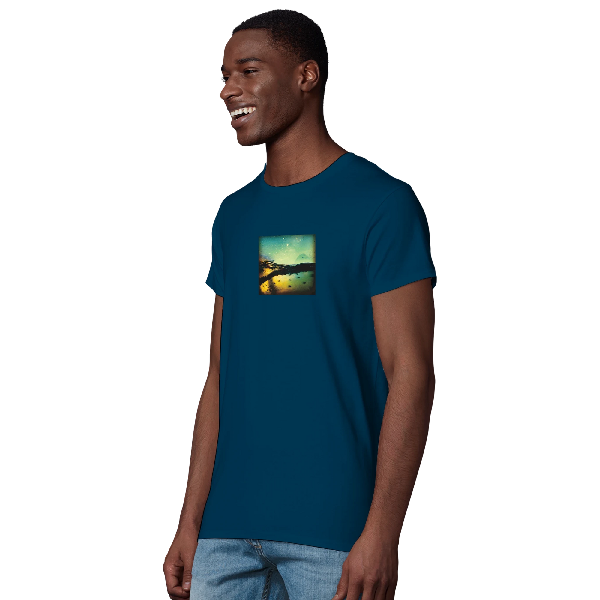 Harmonious  T-shirt  «Underwater Flight »denim 27