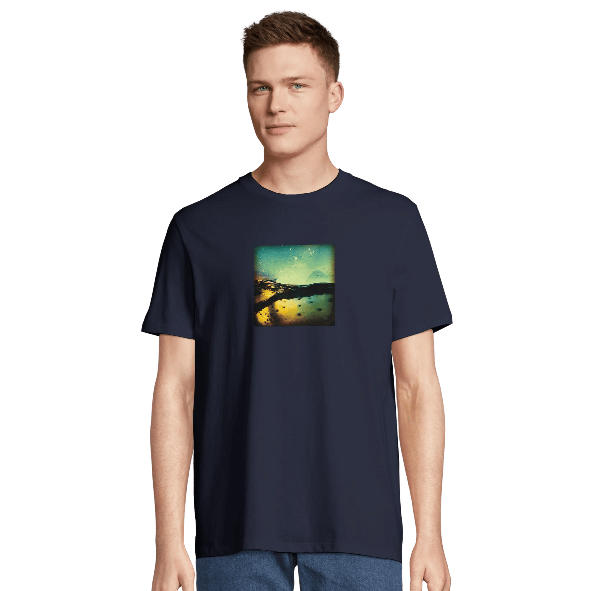 Harmonious - "Underwater Flight" T-shirt French Navy XS 20