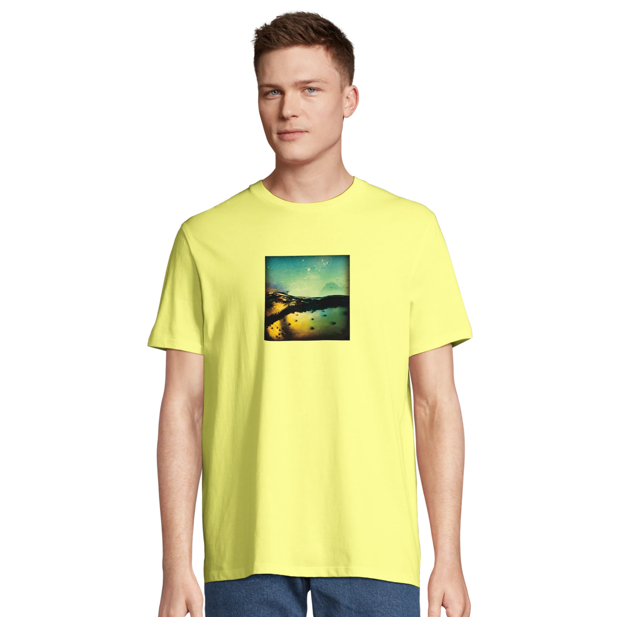 Harmonious - "Underwater Flight" T-shirt Light Yellow XS 62