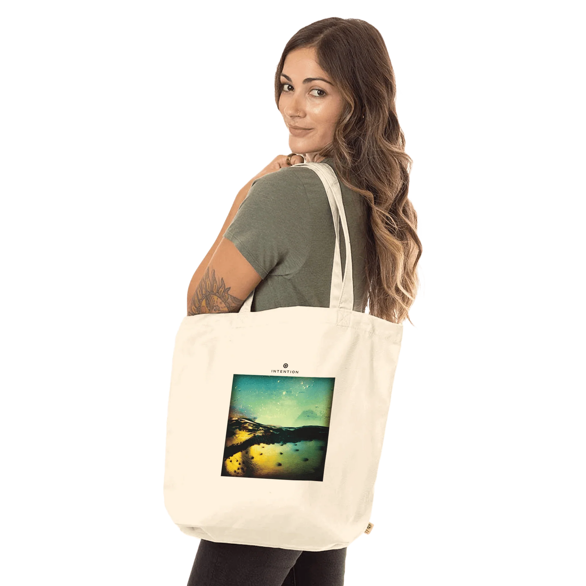 Harmonious - "Underwater Flight" Tote Bag Natural 4