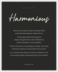Harmonious Word of Intention Framed print 40x50 cm / 16x20″ White frame Carbon paper