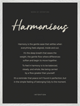 Harmonious Word of Intention Framed print 60x80 cm / 24x32″ White frame Carbon paper