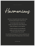 Harmonious Word of Intention Framed print 60x80 cm / 24x32″ White frame Carbon paper
