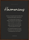 Harmonious Word of Intention Framed print A2 (42 x 59.4  cm) Dark wood frame Carbon paper