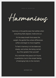 Harmonious Word of Intention Framed print A2 (42 x 59.4  cm) White frame Carbon paper