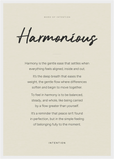 Harmonious Word of Intention Framed print A2 (42 x 59.4  cm) White frame Linen paper