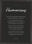 Harmonious Word of Intention Framed print A3 (29.7 x 42  cm) Black frame Carbon paper
