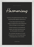 Harmonious Word of Intention Framed print A3 (29.7 x 42  cm) White frame Carbon paper