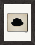 Hat On Framed print 13x18 cm / 5x7″ Black frame 26