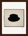 Hat On Framed print 15x20 cm / 6x8″ Dark wood frame 27