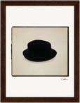 Hat On Framed print 15x20 cm / 6x8″ Dark wood frame 27