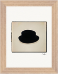 Hat On Framed print 15x20 cm / 6x8″ Wood frame 17