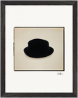 Hat On Framed print 27x35 cm / 11x14″ Black frame 29