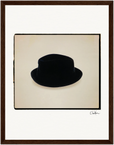 Hat On Framed print 27x35 cm / 11x14″ Dark wood frame 29