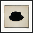 Hat On Framed print 30x30 cm / 12x12″ Black frame 40
