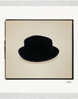 Hat On Framed print 30x30 cm / 12x12″ White frame 10