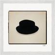 Hat On Framed print 30x30 cm / 12x12″ White frame 10