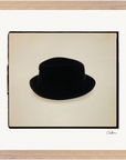 Hat On Framed print 30x30 cm / 12x12″ Wood frame 20