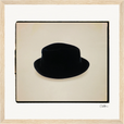 Hat On Framed print 30x30 cm / 12x12″ Wood frame 20