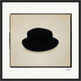 Hat On Framed print 40x40 cm / 16x16″ Black frame 42