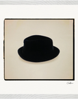 Hat On Framed print 40x40 cm / 16x16″ White frame 11