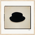 Hat On Framed print 40x40 cm / 16x16″ Wood frame 22