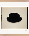 Hat On Framed print 40x40 cm / 16x16″ Wood frame 21