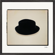 Hat On Framed print 50x50 cm / 20x20″ Black frame 33