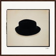 Hat On Framed print 50x50 cm / 20x20″ Dark wood frame 33