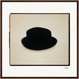 Hat On Framed print 50x50 cm / 20x20″ Dark wood frame 33