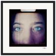 Have a Looksie Framed print 30x30 cm / 12x12″ Black frame 41