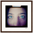 Have a Looksie Framed print 30x30 cm / 12x12″ Dark wood frame 38