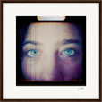 Have a Looksie Framed print 40x40 cm / 16x16″ Dark wood frame 32