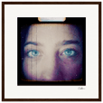 Have a Looksie Framed print 40x40 cm / 16x16″ Dark wood frame 32
