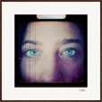Have a Looksie Framed print 70x70 cm / 28x28″ Dark wood frame 37