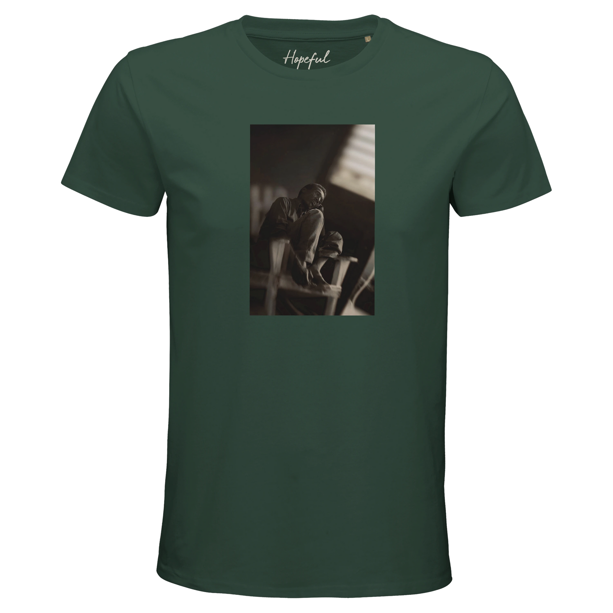 Hopeful - "A Dreamer’s Strength" T-shirt Bottle Green 1