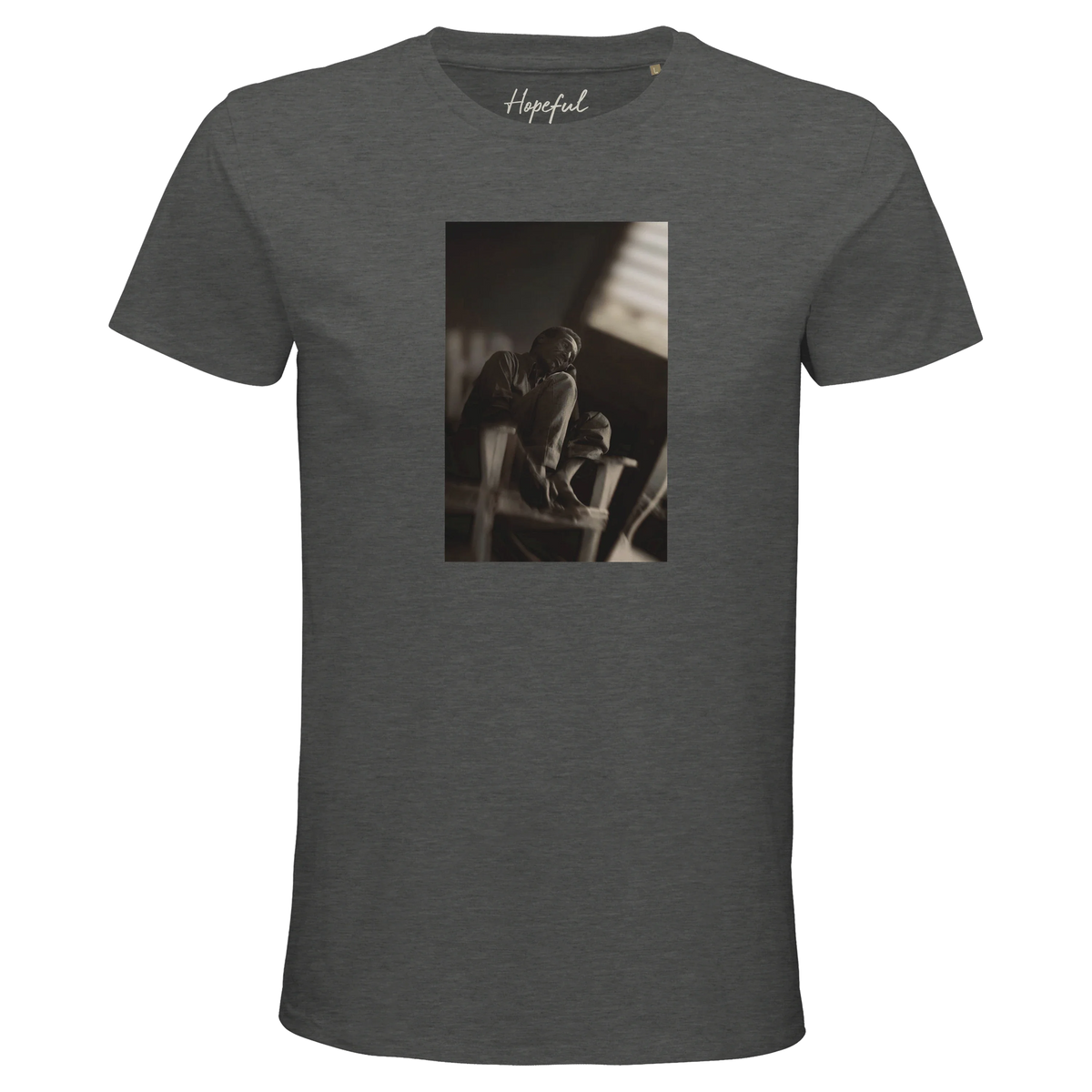Hopeful - "A Dreamer’s Strength" T-shirt Grey Melange 1